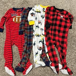 Lot of 18 mo footed pjs